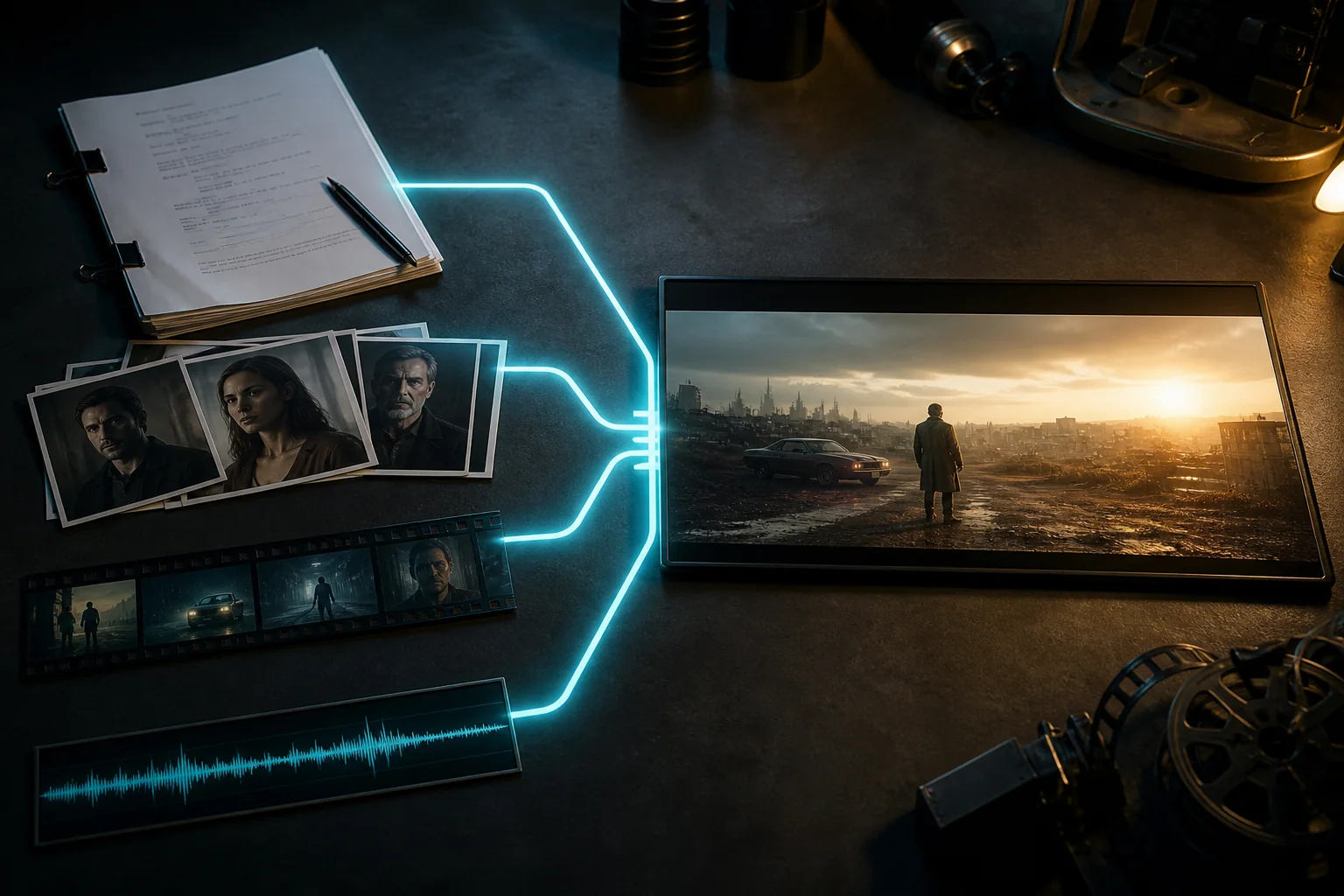 Image, video, and audio references in a Seedance 2.0 workflow